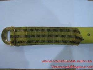 Ремень генеральский, прошит золотой нитью, в люксе