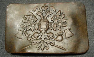 Пряга инженерных войск - с топорами - с клеймом