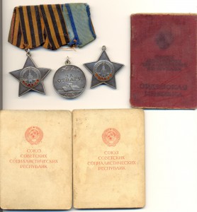 Славы 3 и 2 ст. на командира 45-мм. пушки.