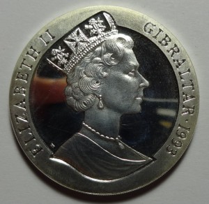 Серебро .Елизавета II. Гибралтар. и др.