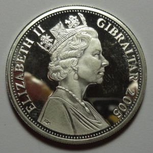 Серебро .Елизавета II. Гибралтар. и др.