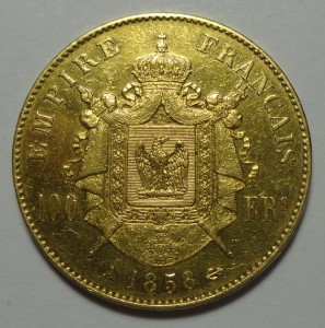 100 франков 1858 год