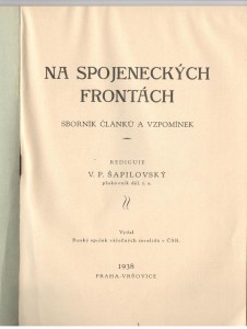 Полковник Сапиловский, Союз русских военных инвалидов в ЧСР