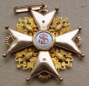 Знак ордена Станислава 1 степени.