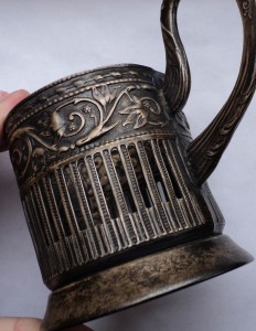 Вся Власть Советам 1917 – 1957 подстаканник, сохран, патина.