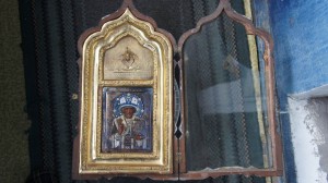 Икона ,Серебро 84,Эмали ,Сусалка , Киот , Дорого