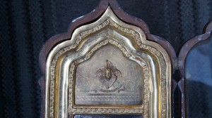 Икона ,Серебро 84,Эмали ,Сусалка , Киот , Дорого