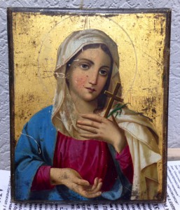 Святая Агриппина. По золоту