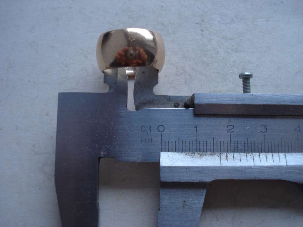 Обручка шайба 583пробы