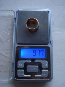 Обручка шайба 583пробы