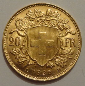 20 франков Швейцария
