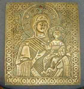 *Икона литье Смоленская (Очень большая!!)