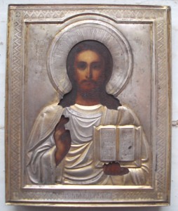 Две иконы серебро.