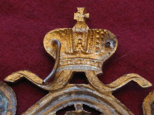 Часть Эфеса Чиновничьей шпаги обр.1855 года. с короной!