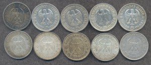 ГЕРМАНИЯ 3 рейх. СЕРЕБРО (5 марок)!