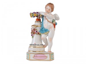ДЕКОРАТИВНАЯ СТАТУЭТКА "ПУТТИ: Я КОРОНУЮ" MEISSEN