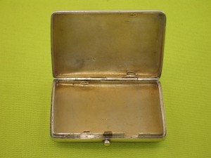 Серебряный портсигар. Россия, 19век.