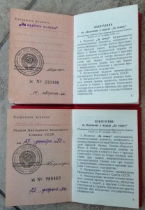 Два отличия на доках