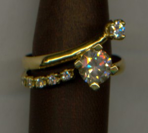 КРАСИВОЕ женское кольцо с 7 Бриллиантами! Больше карата!