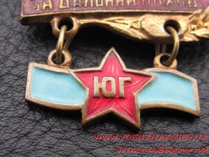 Знак "За дальний поход, ЮГ"