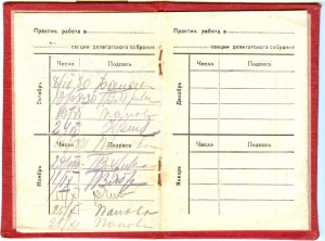 Делегатский билет работницы 1929 год