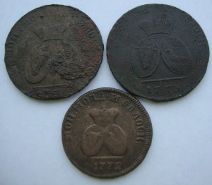 2 пара-3 копеек 1772-73г