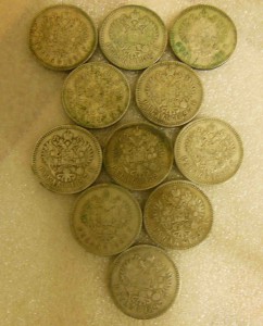 Рубль 1897 г. 10 штук. Серебро
