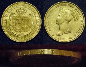 Золото, Парма 40 лир 1815