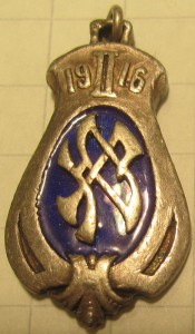 Жетон Гимназический 1916 г. Серебро Эмаль