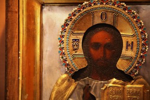 18х14, эмалевый венец, СГ, икона Спасителя.