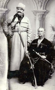 2 солидных ГРУЗИНА 1897 г. с КИНЖАЛАМИ.