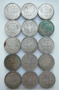 Рубль 1899 г 15 монет. Серебро. Оригинал