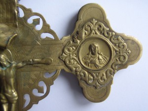 НАПРЕСТОЛЬНЫЙ КРЕСТ. ЛАТУНЬ.