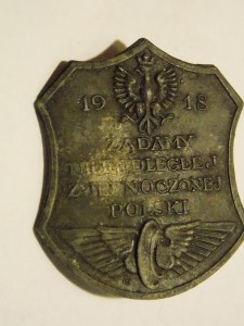 Нагрудный знак. Польша 1918 г.