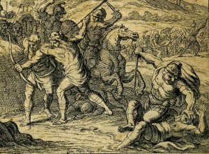 Два офорта 1671 года Francois Chauveau ( 1613 - 1676 гг )