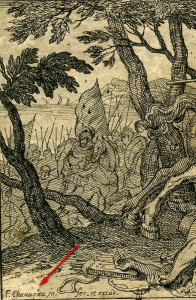 Два офорта 1671 года Francois Chauveau ( 1613 - 1676 гг )