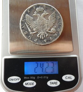 Рубль 1743 года. Продажа.