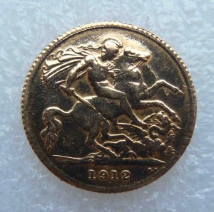 1/2 соверен 1912 г