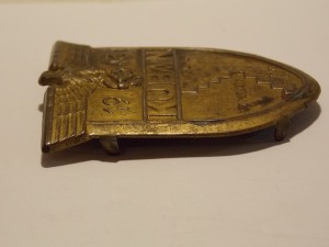 Нарукавный щит ,,Кубань,,  бронзированная сталь.