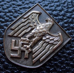 Орёл на пробковый шлем. Латунь. Рейх.