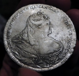 1 Рубль 1737 г Портрет Дмитриева Красивый за разумные деньги