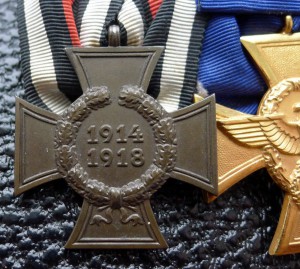 Колодка:Выслуга 25лет в Полиции с вышивкой и 1914-1918г