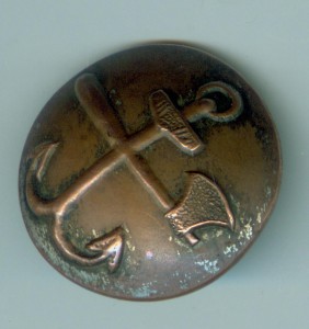 Пуговица "Якорь и Топор".