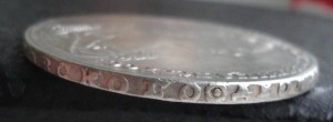 Рубль 1726г портрет вправо, нечастый