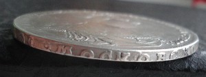 Рубль 1726г портрет вправо, нечастый