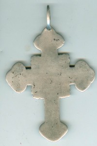Крест серебро , 18 век , именник ИЕ