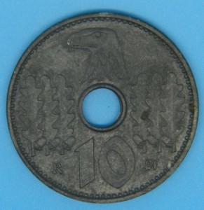 10 рейхспфеннигов для оккупированных тер.1941 А