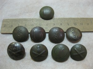 Пуговицы царские. Есть артиллеристы