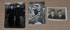 Моряки  ТРИ фото  50-е годы