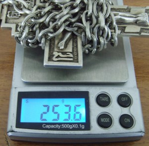 *Крест серебро 84пр 253гр